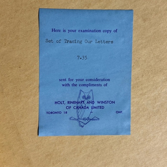 Vintage 1966 Tracing Our Letters kids’ educational letter and number kit - Picture 4 of 6